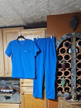 Figs Royal Blue Scrubs Scrub Set